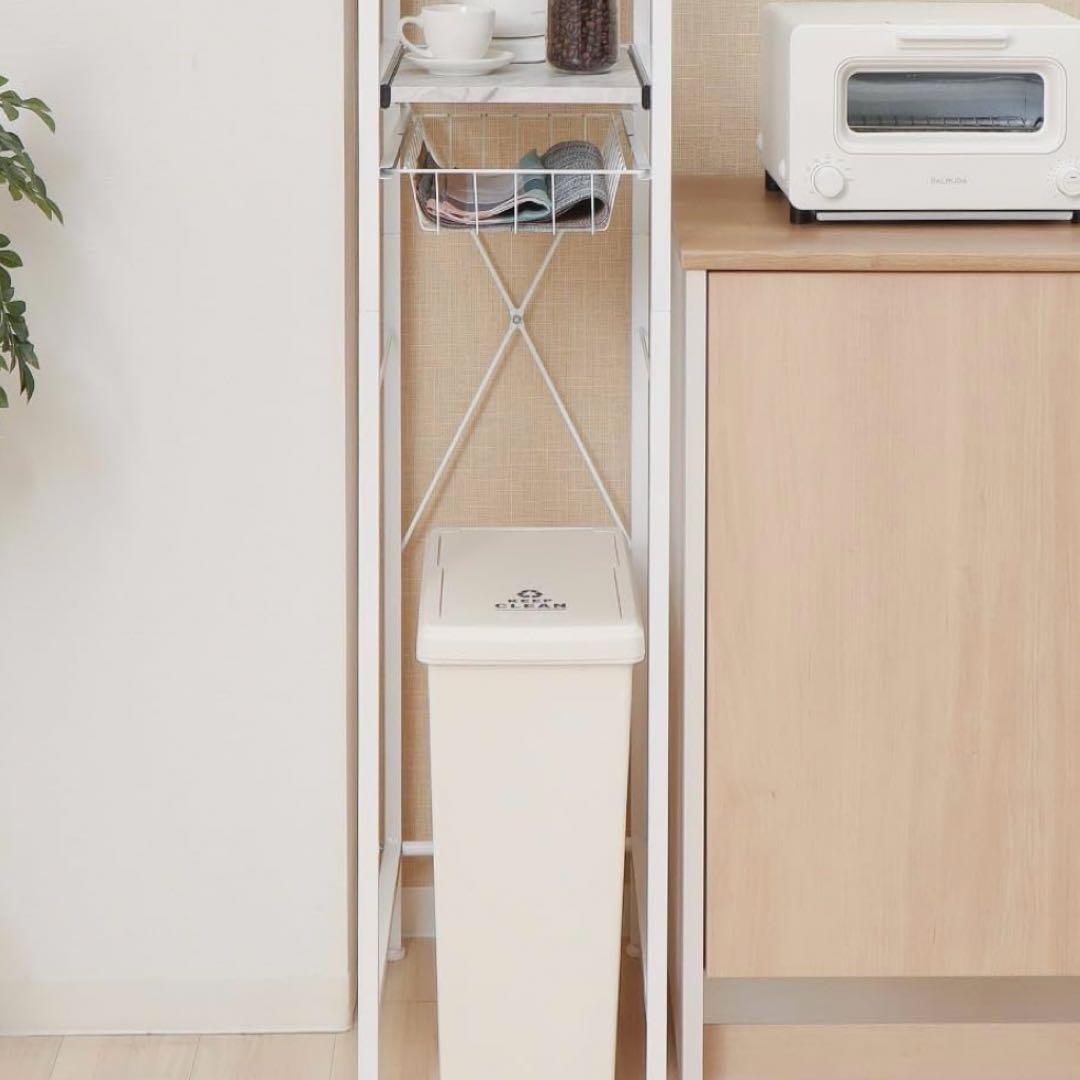 ヤマソロ ゴミ箱上ラック キッチンラック 大理石柄 新品未使用品