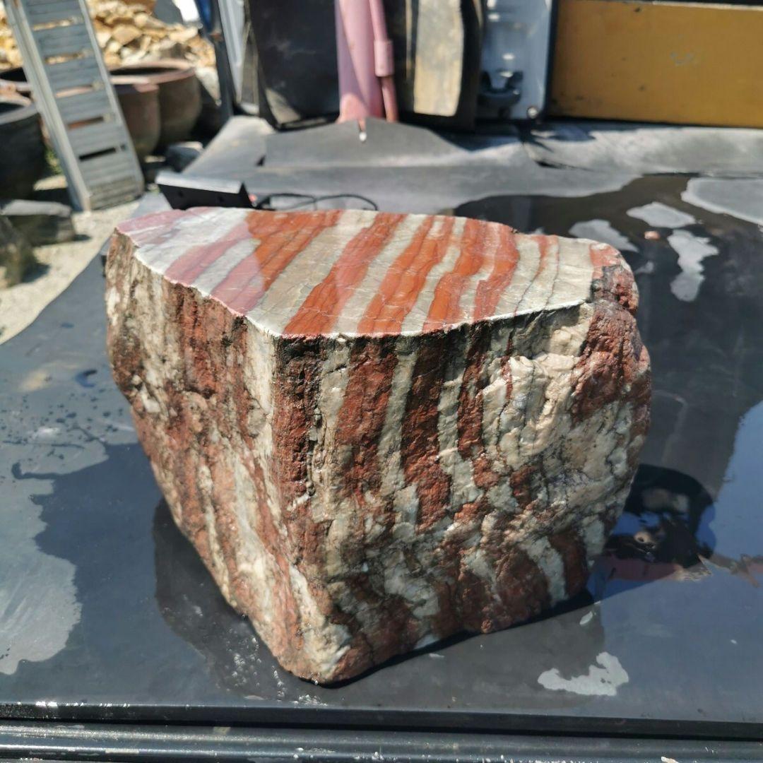 群馬産　赤石　28.8キロ　庭石　鑑賞石　石　石材　庭　坪庭　ガーデニング