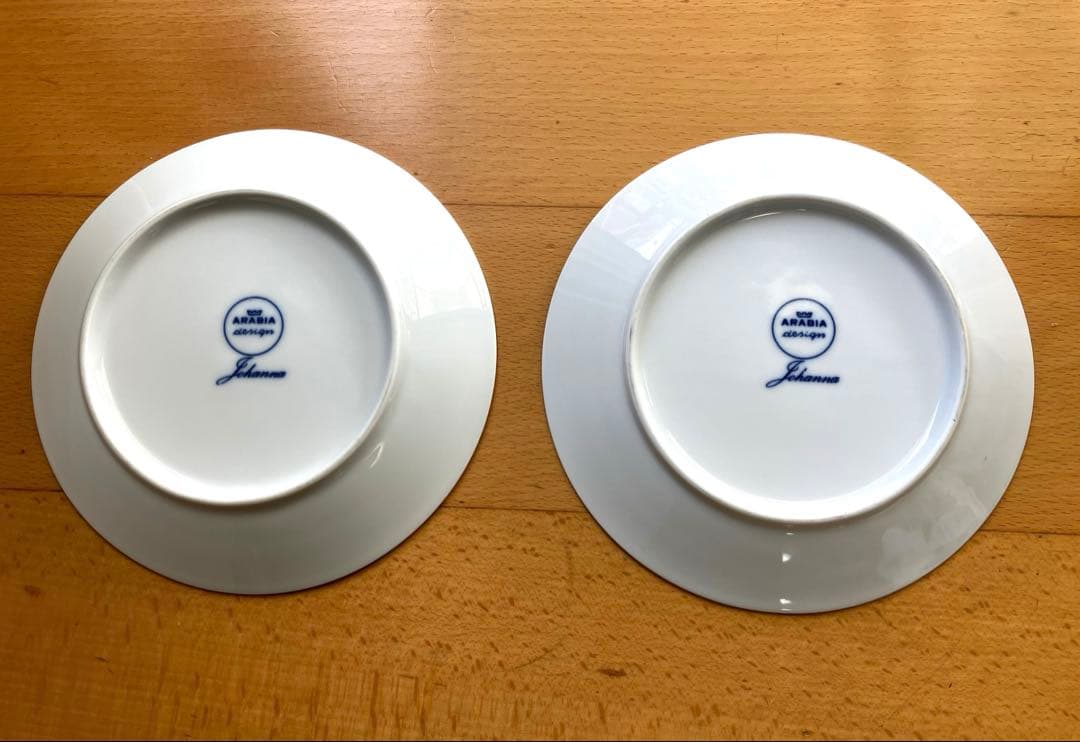 ARABIA ヴィンテージ Johanna/ヨハンナ　ケーキプレート　2枚セット
