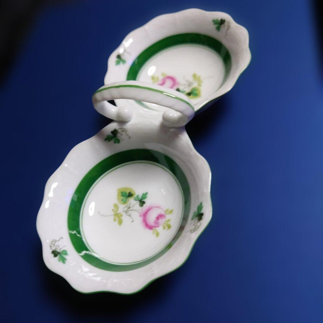 ヘレンド　ウィーンの薔薇 ジャムディッシュ