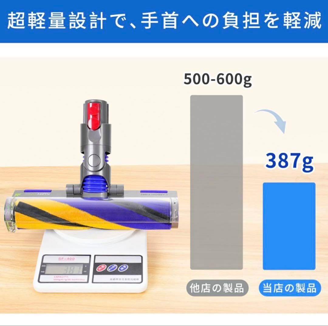 ダイソン V12 SV18対応 ソフトローラー地刷 LED点灯 互換品　sー10