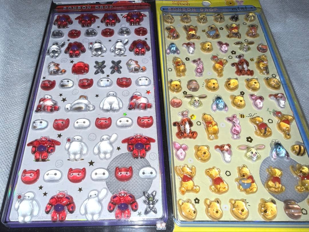 ボンボンドロップシール　ディズニー　mini ズートピア　プーさん　101匹わん