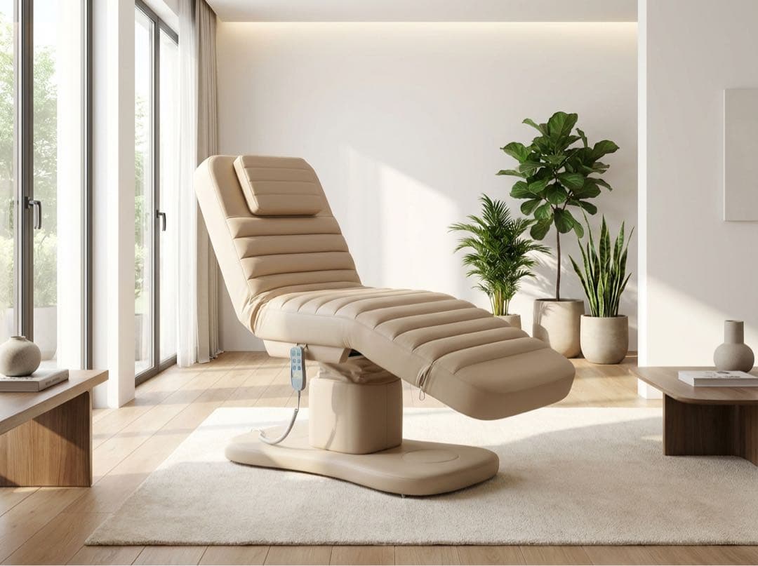 施術ベッド　 マッサージ　エステ　電動リクライニングベッド