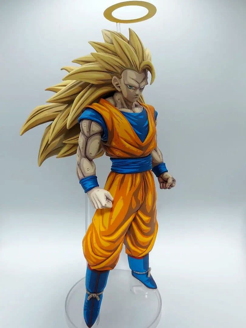 ドラゴンボール　超サイヤ人3 孫悟空　フィギュア　二次元彩色　リペイント　箱付き