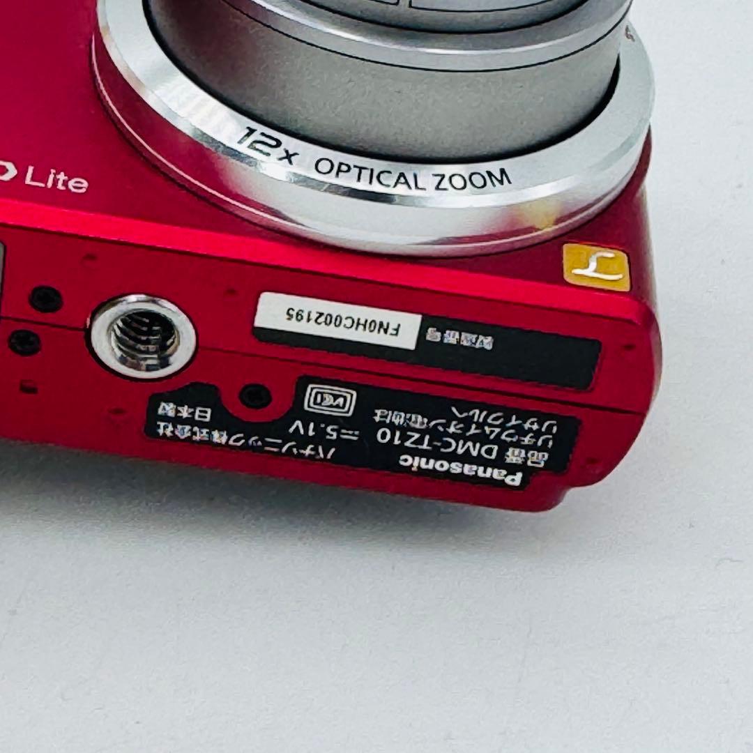 【外観美品】Panasonic LUMIX DMC-TZ10 レッド 赤