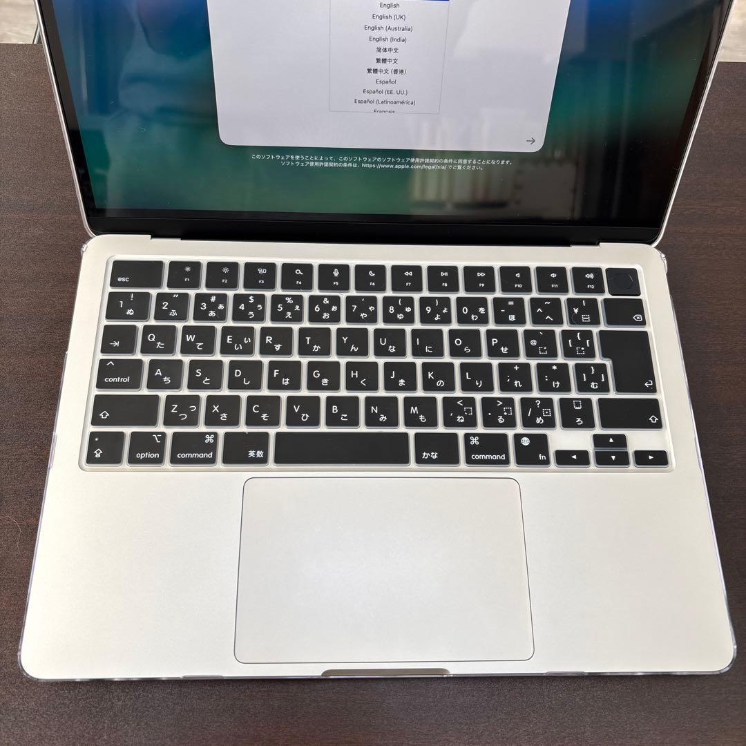 【美品】MacBookAir M2スターライト 日本語キーボード