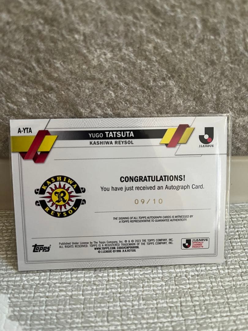 【柏レイソル在籍時　立田悠悟選手】激レアサインカード