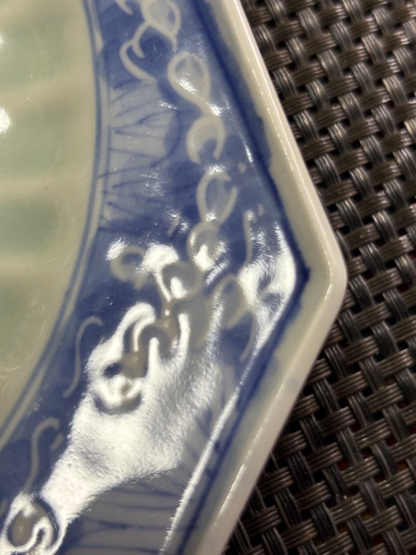 伊万里焼　染付・青磁　手描き