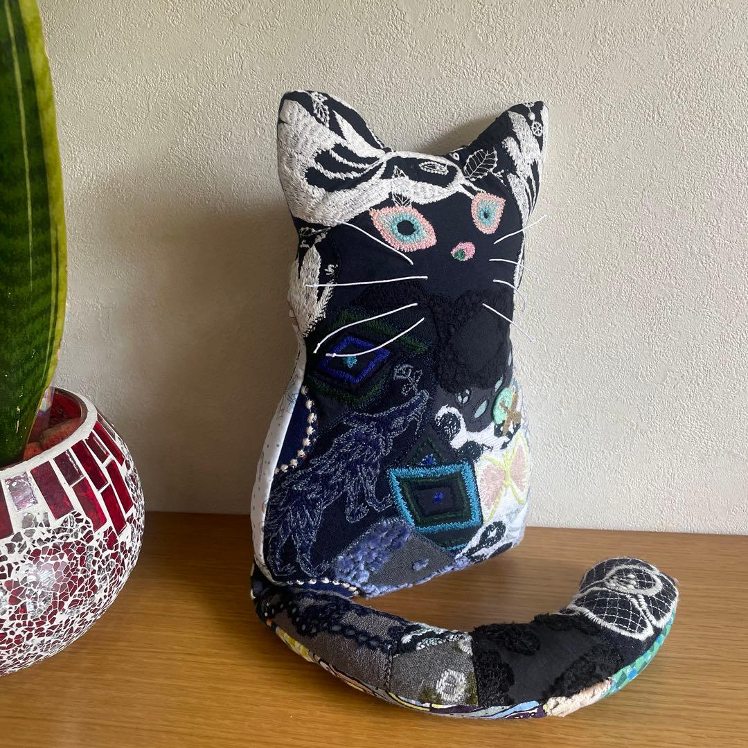 ミナペルホネン ハンドメイド ⭐猫(*ΦωΦ) 黒猫さん b7