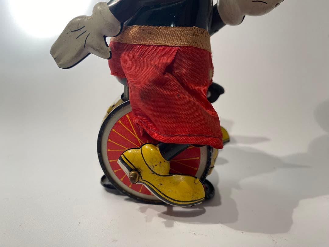 【希少・当時物】ミッキーマウス ザ・ユニサイクリスト（一輪車）ブリキ玩具