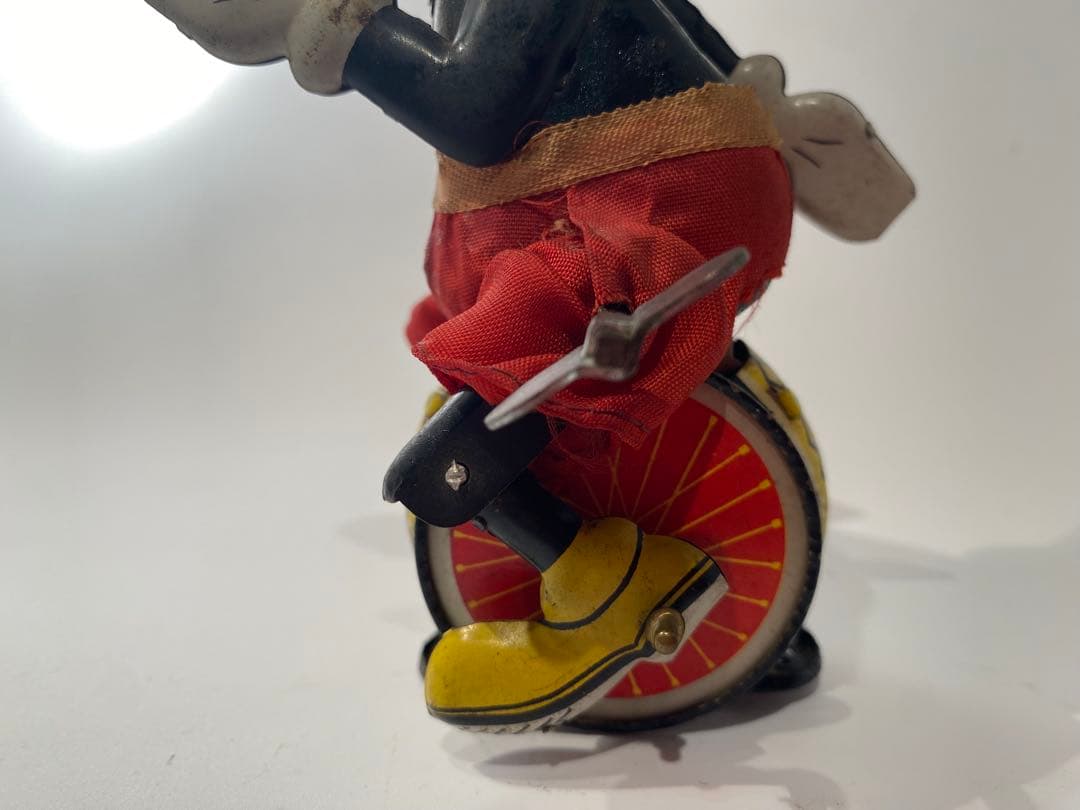 【希少・当時物】ミッキーマウス ザ・ユニサイクリスト（一輪車）ブリキ玩具