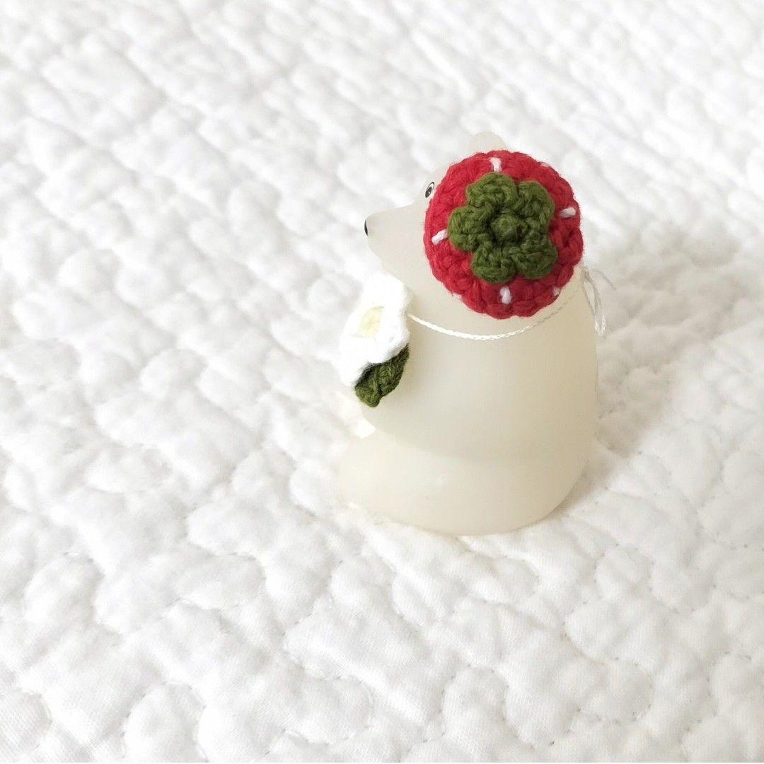 ポーラーベアバンクぼんやりライトマスコット＊いちごセット