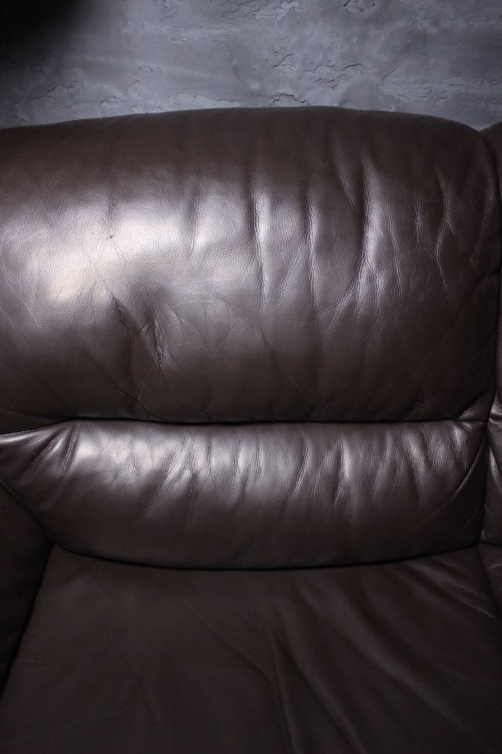 首都圏送無料〜IDC大塚家具 オースチン　2.5人掛け　本革ダークブラウン30万