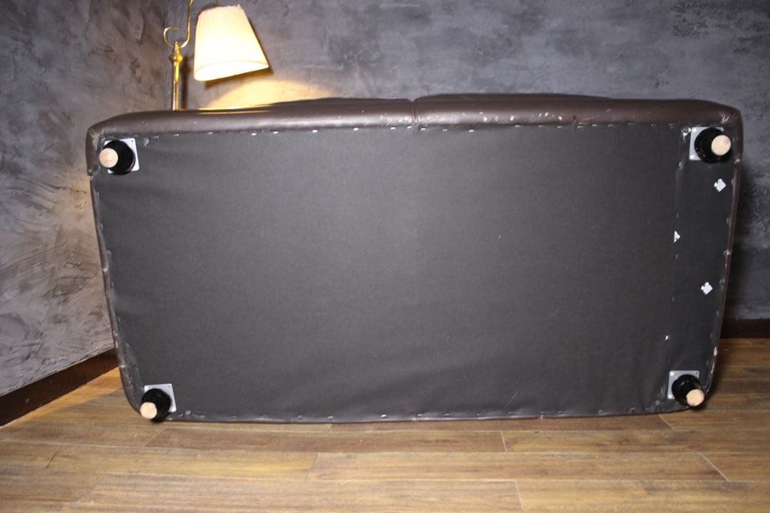 首都圏送無料〜IDC大塚家具 オースチン　2.5人掛け　本革ダークブラウン30万