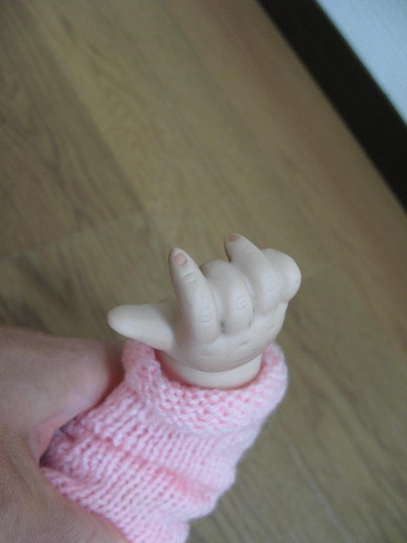 ビスクドール　赤ちゃん　ベビードール　　ニット　52㎝