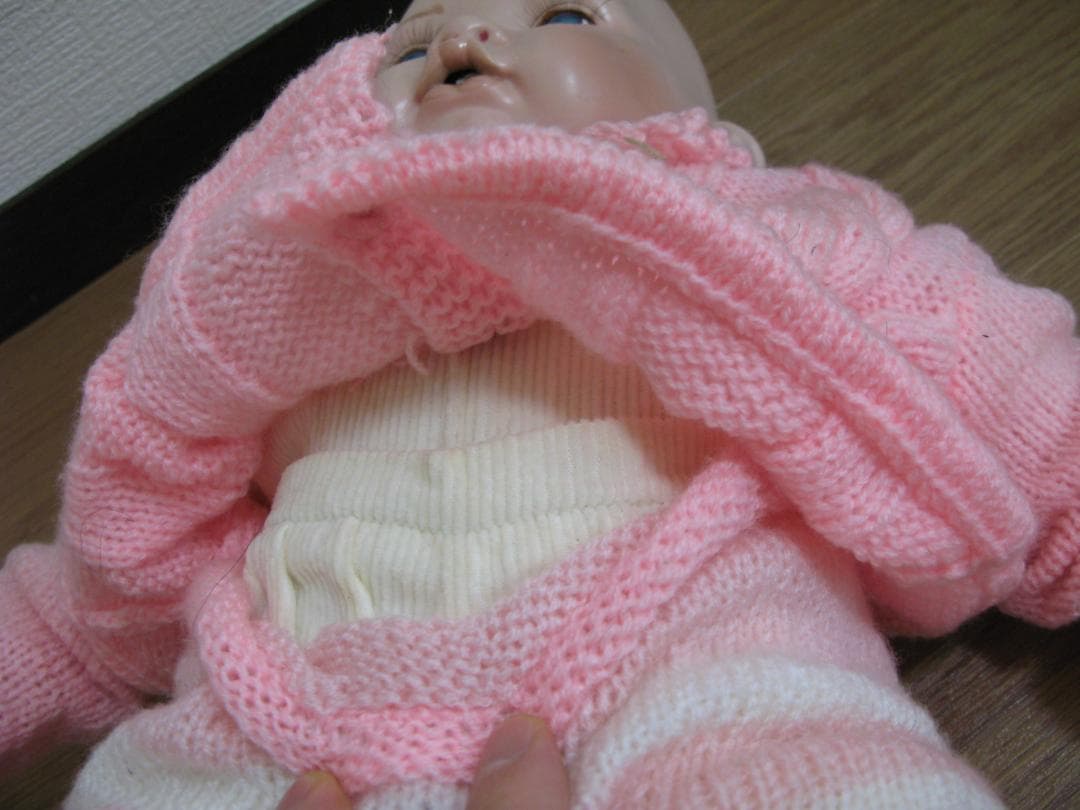 ビスクドール　赤ちゃん　ベビードール　　ニット　52㎝