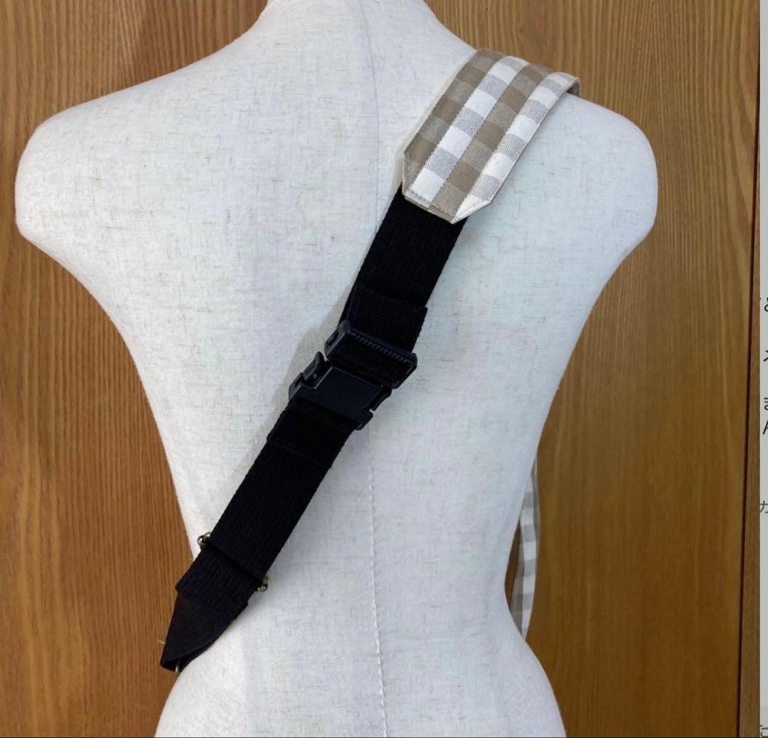 鹿レースのワンショルダー（ホワイト× ブラウン系）