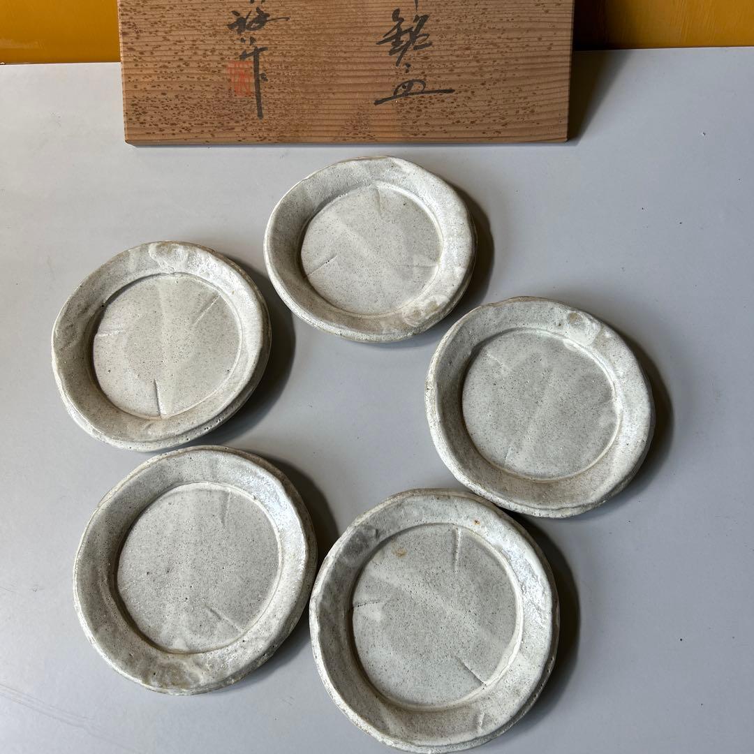 粉引食器 　粉引 谷口祥八作