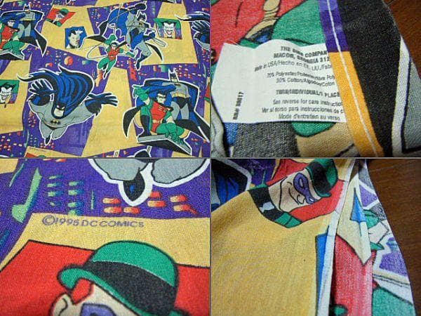 ネオ・ビンテージ！1995年★セルビッチ 耳付 バットマン ロビン シーツカバー