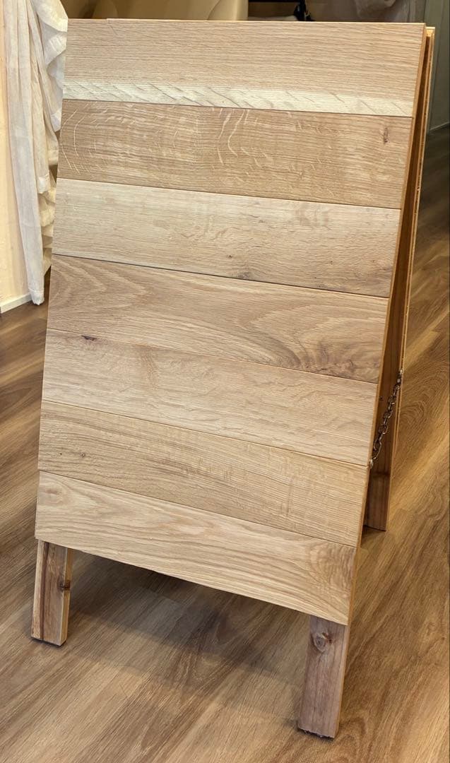 木製 看板　ウェルカムボード　折りたたみ式　Ａ型看板　手作り　Open看板付