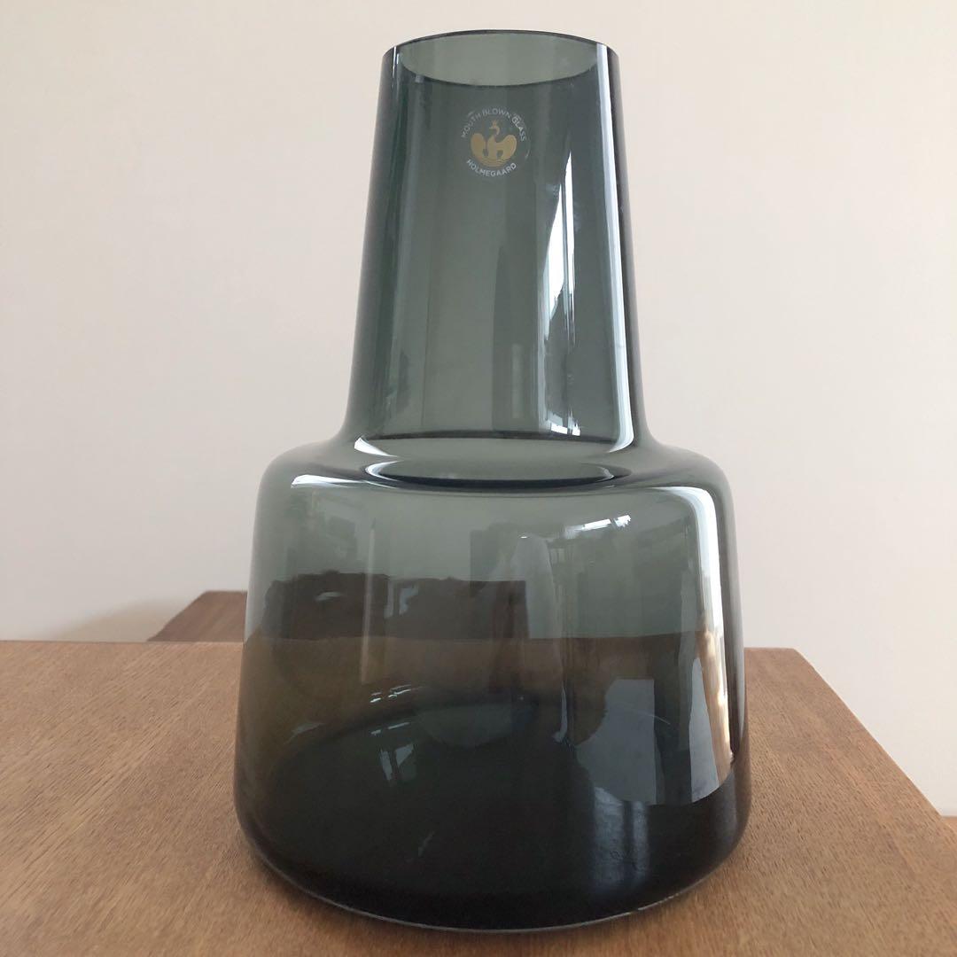 美品！ホルムガード24cm スモーク フラワーベース