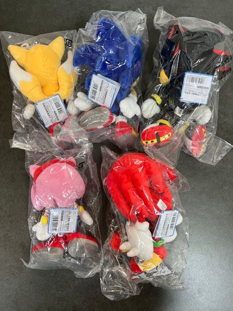 ソニック ぬいぐるみ 三英貿易 ソニック・ザ・ヘッジホッグ 5種セット