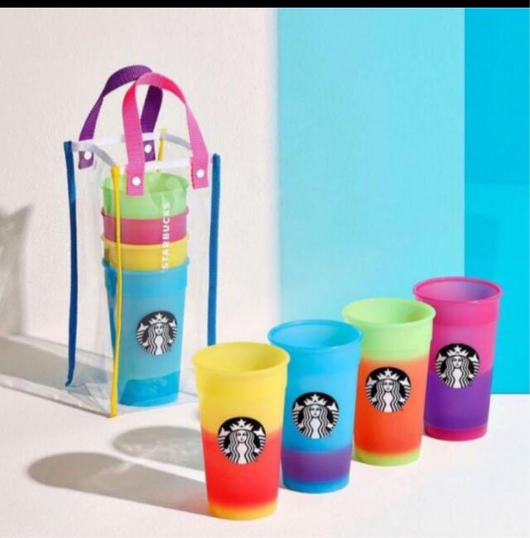 新品　スターバックス　ステンレスボトル　ピーチグラデーション　473ml