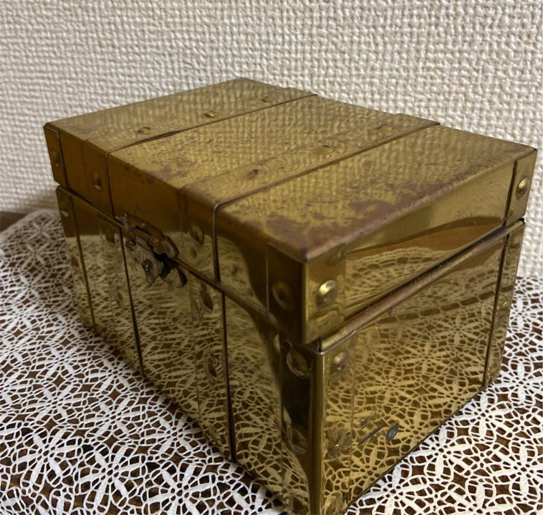 レア　レトロ　宝箱　宝石箱　ゴールド