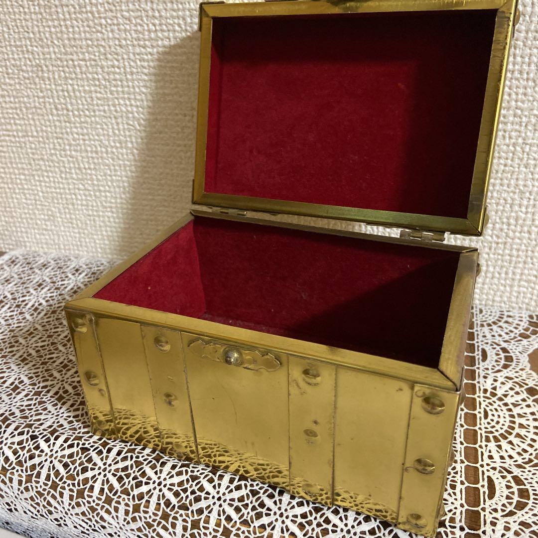 レア　レトロ　宝箱　宝石箱　ゴールド