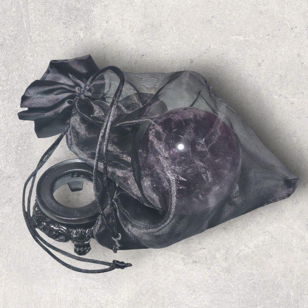 アメジスト 丸玉 紫水晶玉 直径8cm 天然石 置物