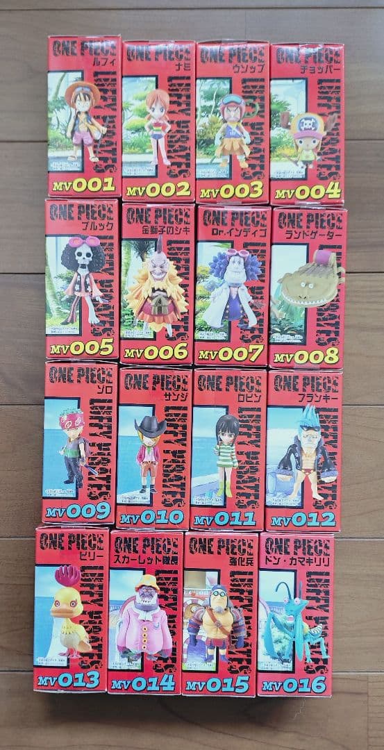 【１６体】ワンピース　フィギュア　ワーコレ　ストロングワールド　１弾２弾　セット