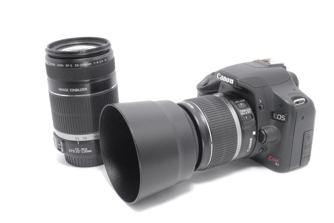 極上品⭐️ショット数わずか1333回⭐️Canon Kiss X3 ダブルレンズ