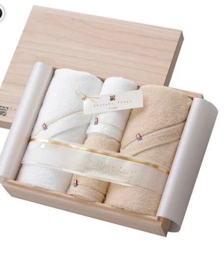 今治謹製　至福タオルセット　木箱入り