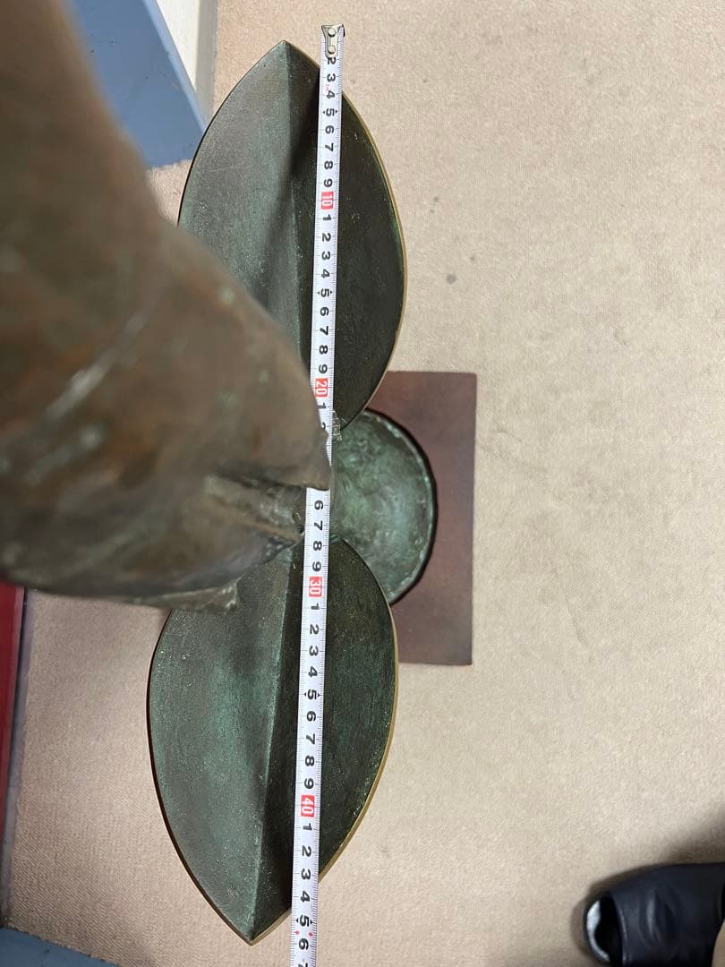 田中彰　ブロンズ　13.4kg H95cm 印銘「田中AKIRA」　幅約46cm
