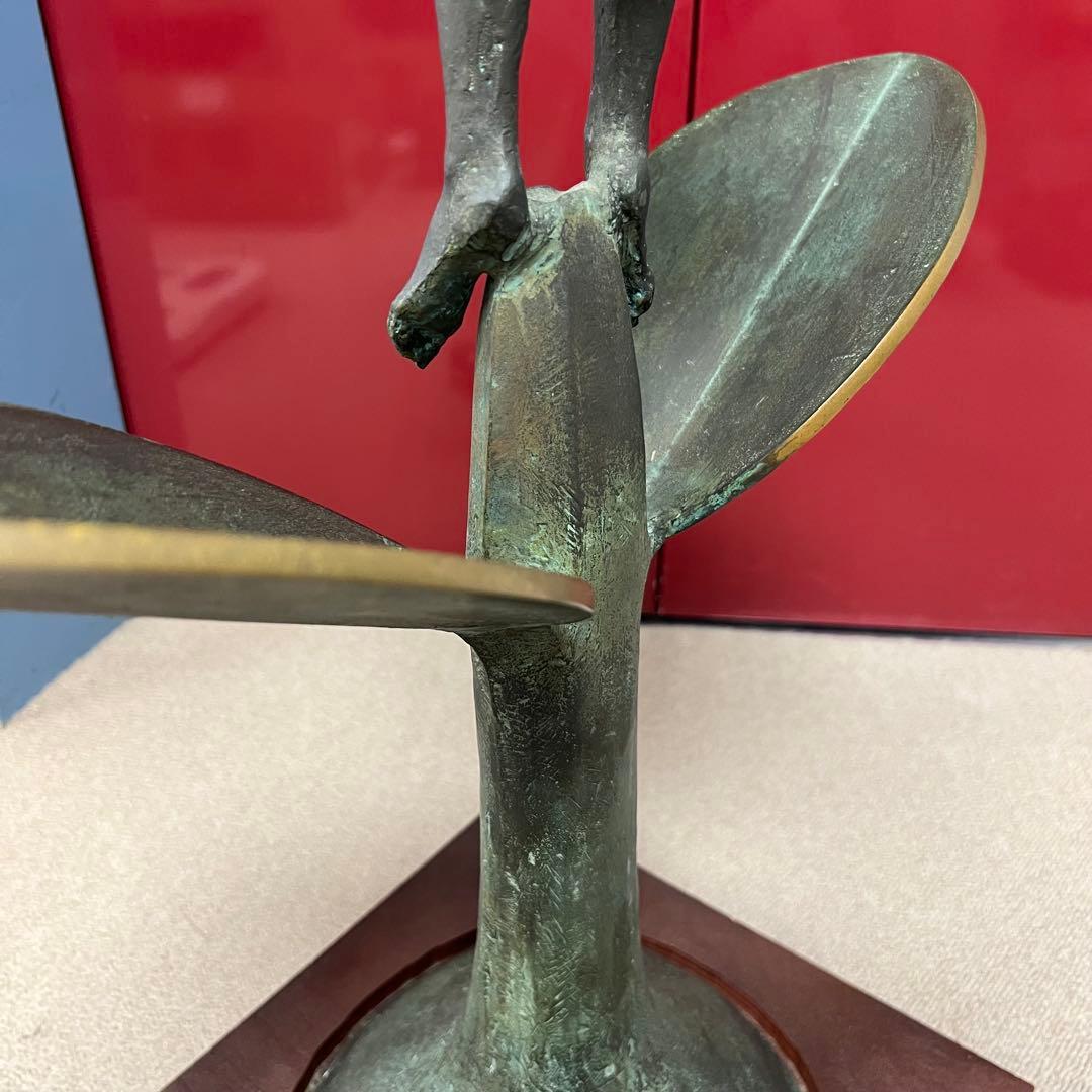 田中彰　ブロンズ　13.4kg H95cm 印銘「田中AKIRA」　幅約46cm