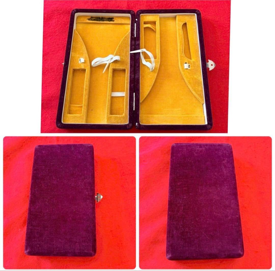 紅木金細 長唄三味線 細棹 子持綾杉胴 犬皮張り 上位仕様 一式セット ケース付