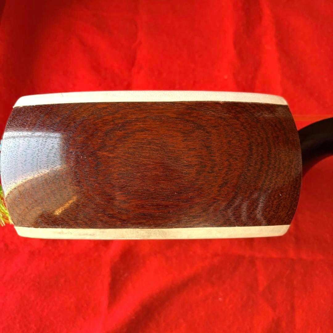 紅木金細 長唄三味線 細棹 子持綾杉胴 犬皮張り 上位仕様 一式セット ケース付