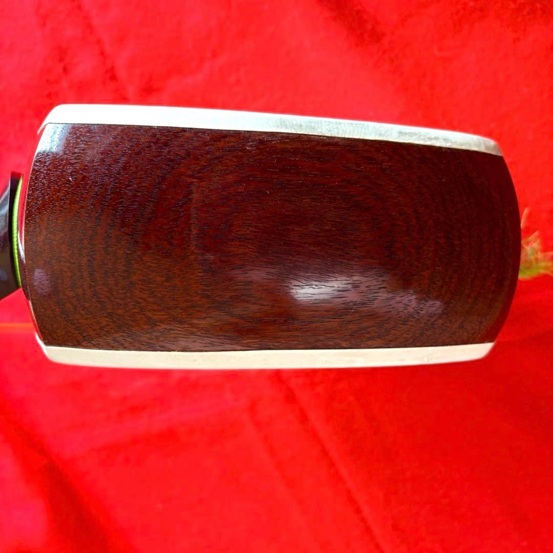 紅木金細 長唄三味線 細棹 子持綾杉胴 犬皮張り 上位仕様 一式セット ケース付