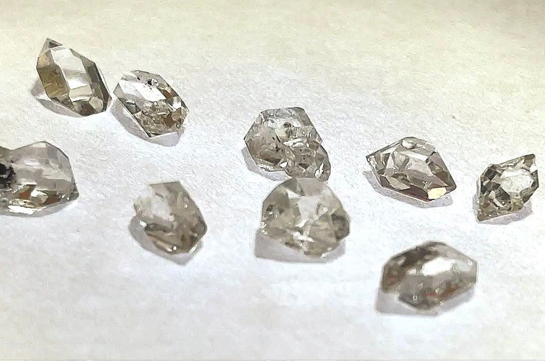 ハーキマー オイル入り 15粒セット ハーキマーダイヤモンド オイルイン