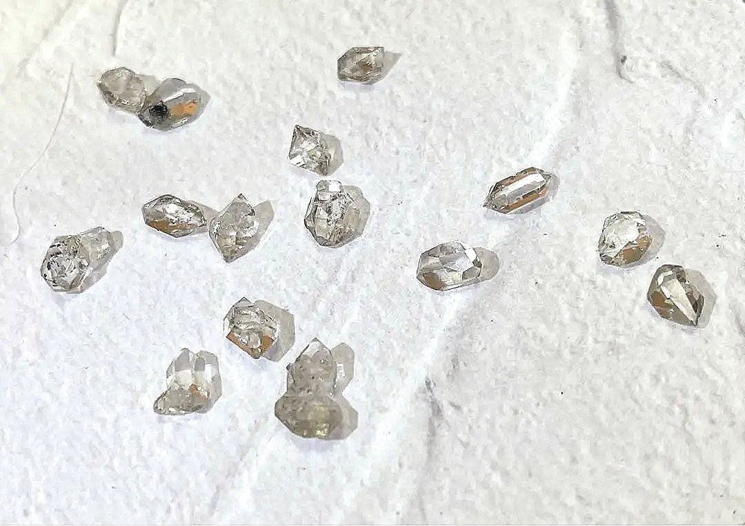 ハーキマー オイル入り 15粒セット ハーキマーダイヤモンド オイルイン