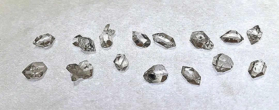 ハーキマー オイル入り 15粒セット ハーキマーダイヤモンド オイルイン