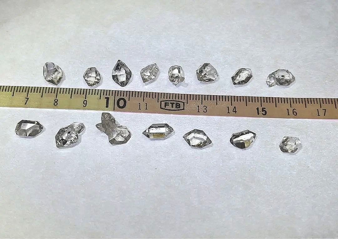 ハーキマー オイル入り 15粒セット ハーキマーダイヤモンド オイルイン