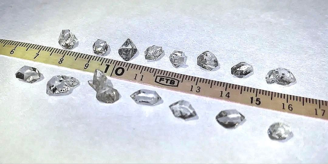 ハーキマー オイル入り 15粒セット ハーキマーダイヤモンド オイルイン