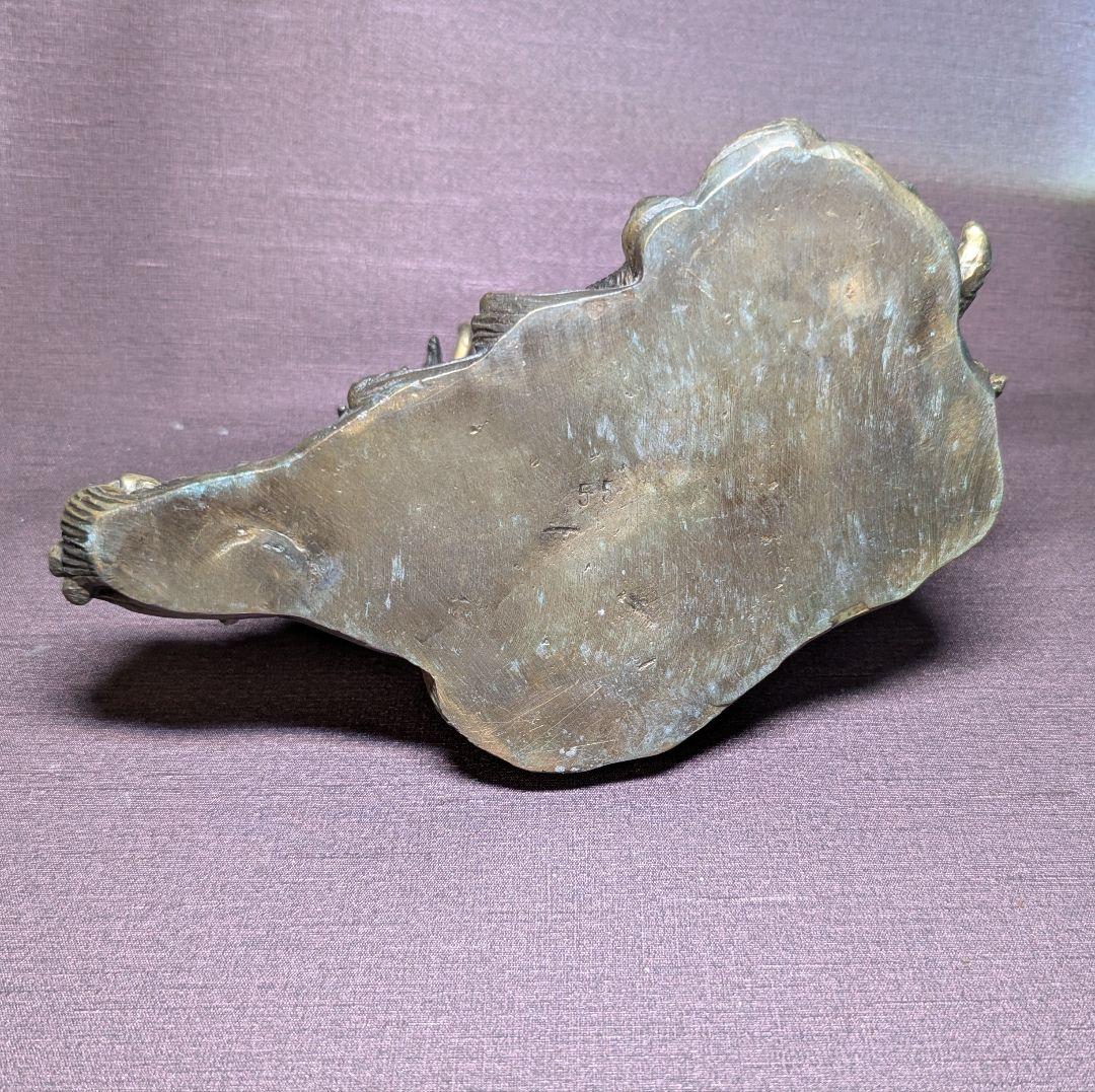 龍亀 香炉 ドラゴンタートル 置物 インセンスバーナー 開運 縁起物 重量感あり