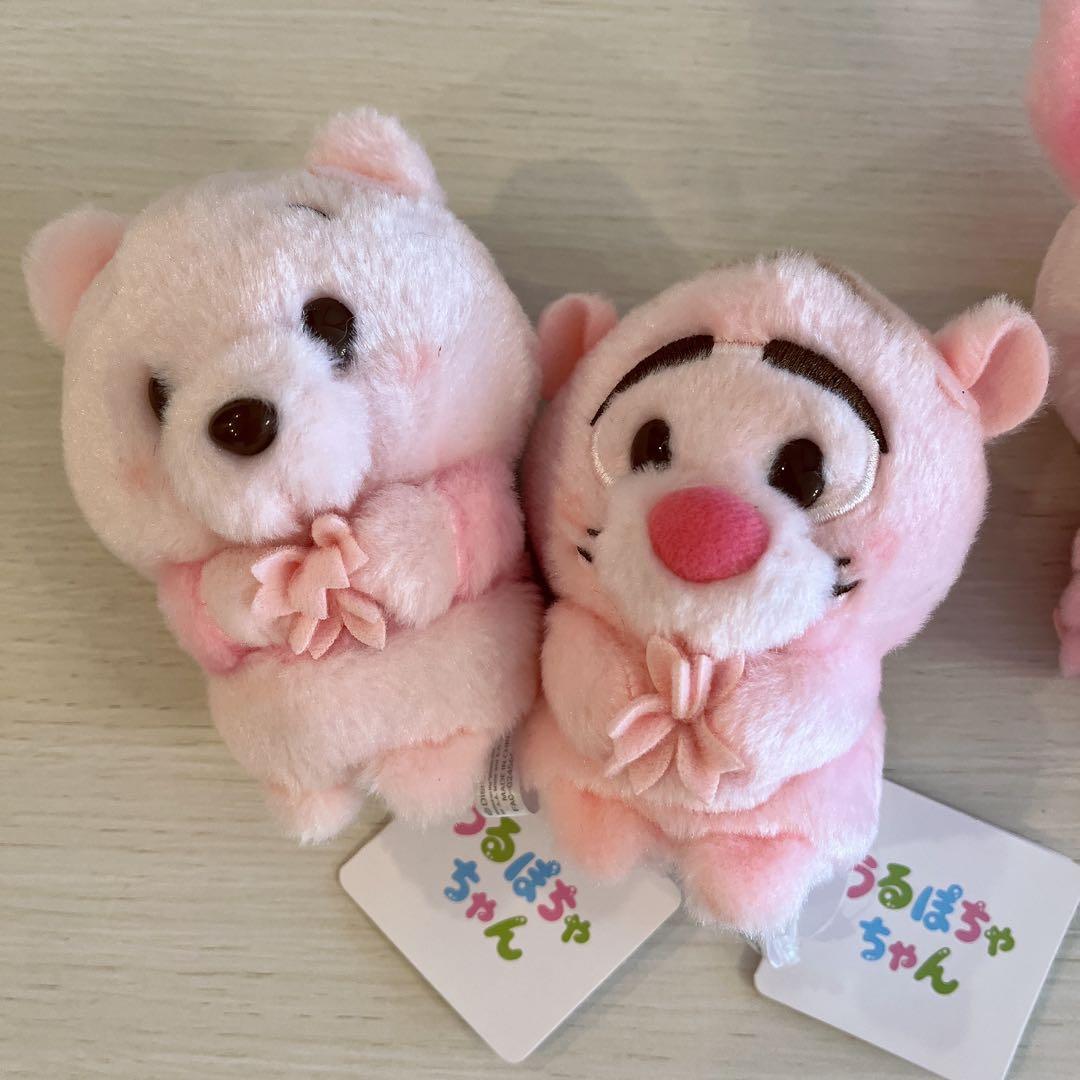 うるぽちゃちゃん　ぬいぐるみ　プーさん　桜　ホワイト　ピグレット　ティガー