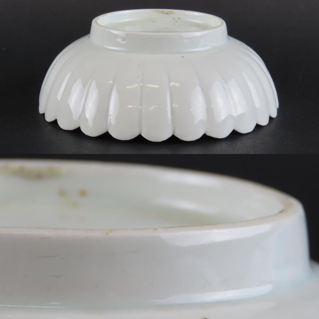 ⭕132 白磁 古伊万里 なます皿１枚 無傷 直径13.5cm 江戸中後期