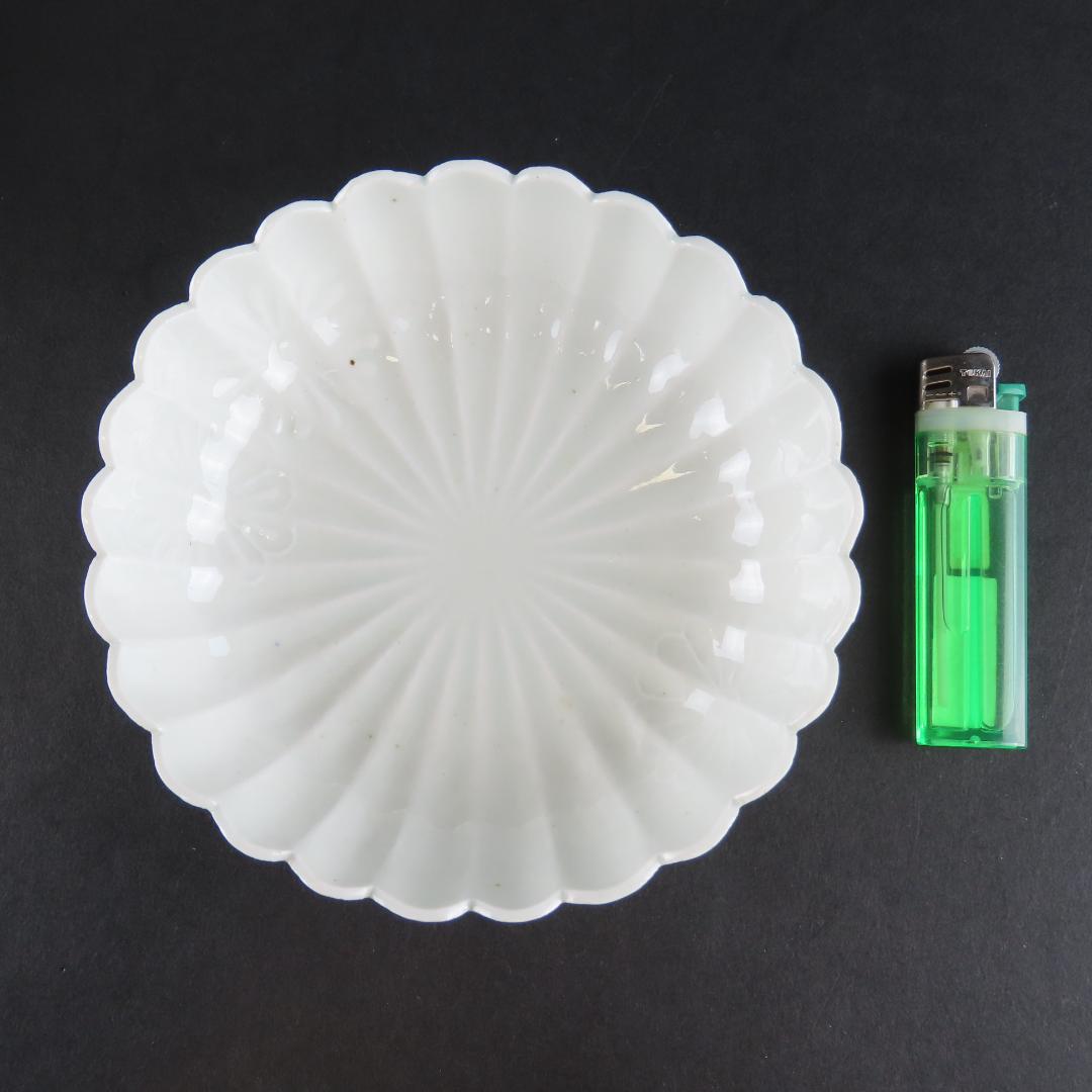 ⭕132 白磁 古伊万里 なます皿１枚 無傷 直径13.5cm 江戸中後期