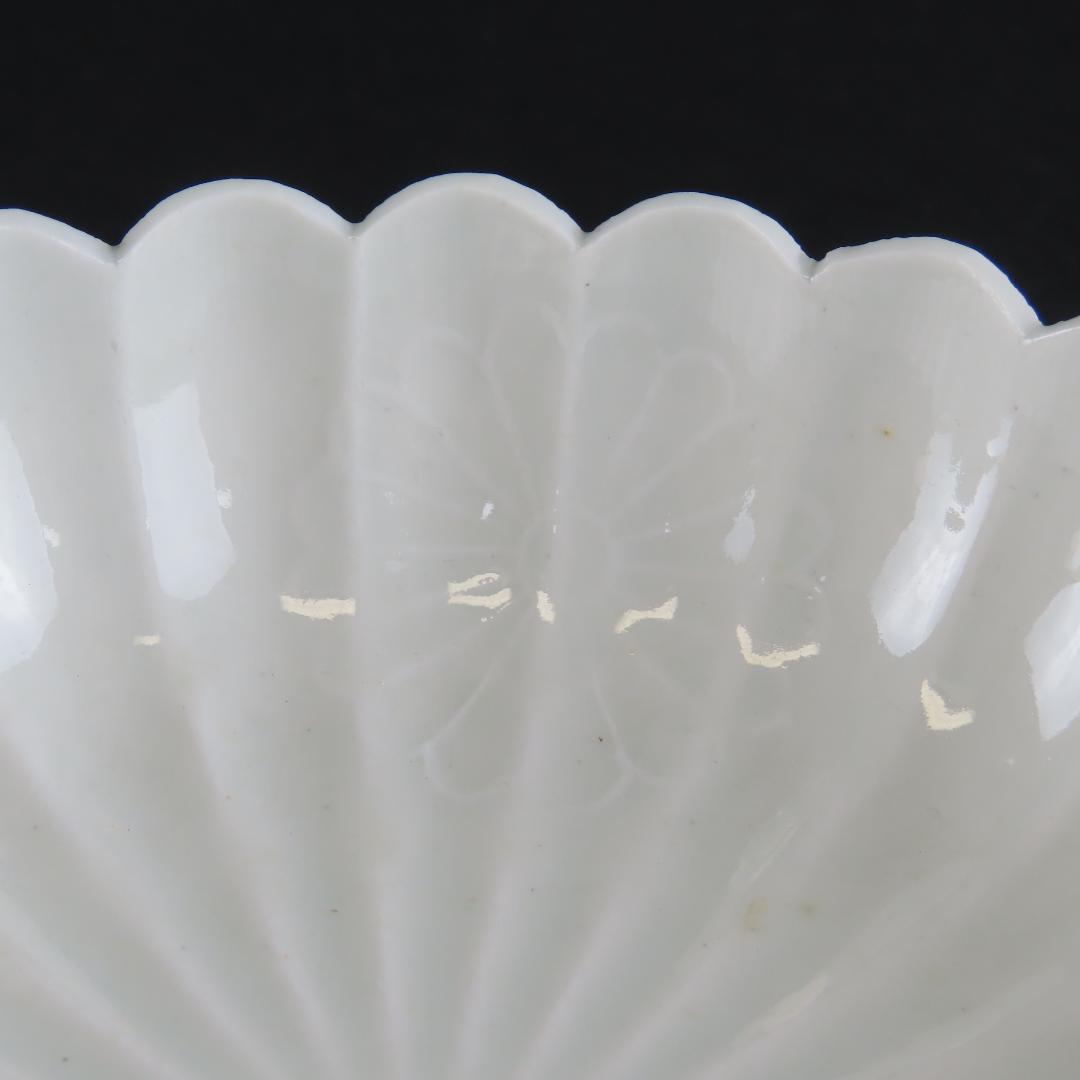 ⭕132 白磁 古伊万里 なます皿１枚 無傷 直径13.5cm 江戸中後期