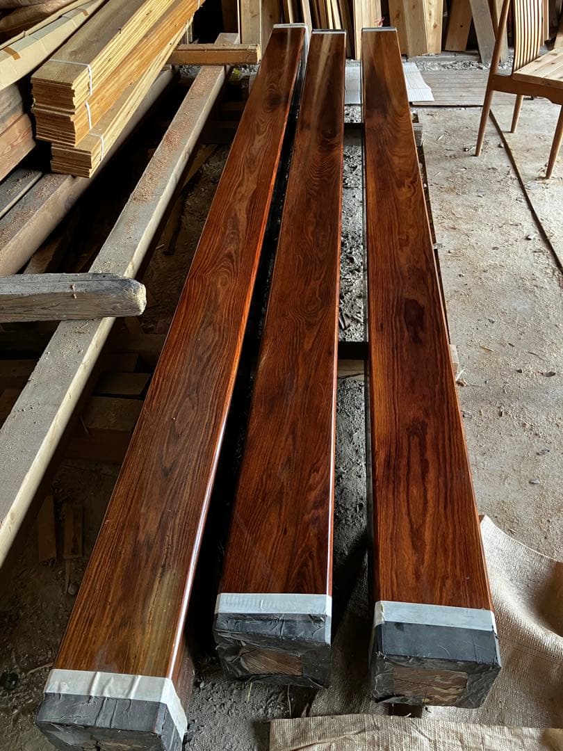 パオローズ　シダン　紫檀　3m  23cm角　シダン　千葉　茨城　潮来　鹿島