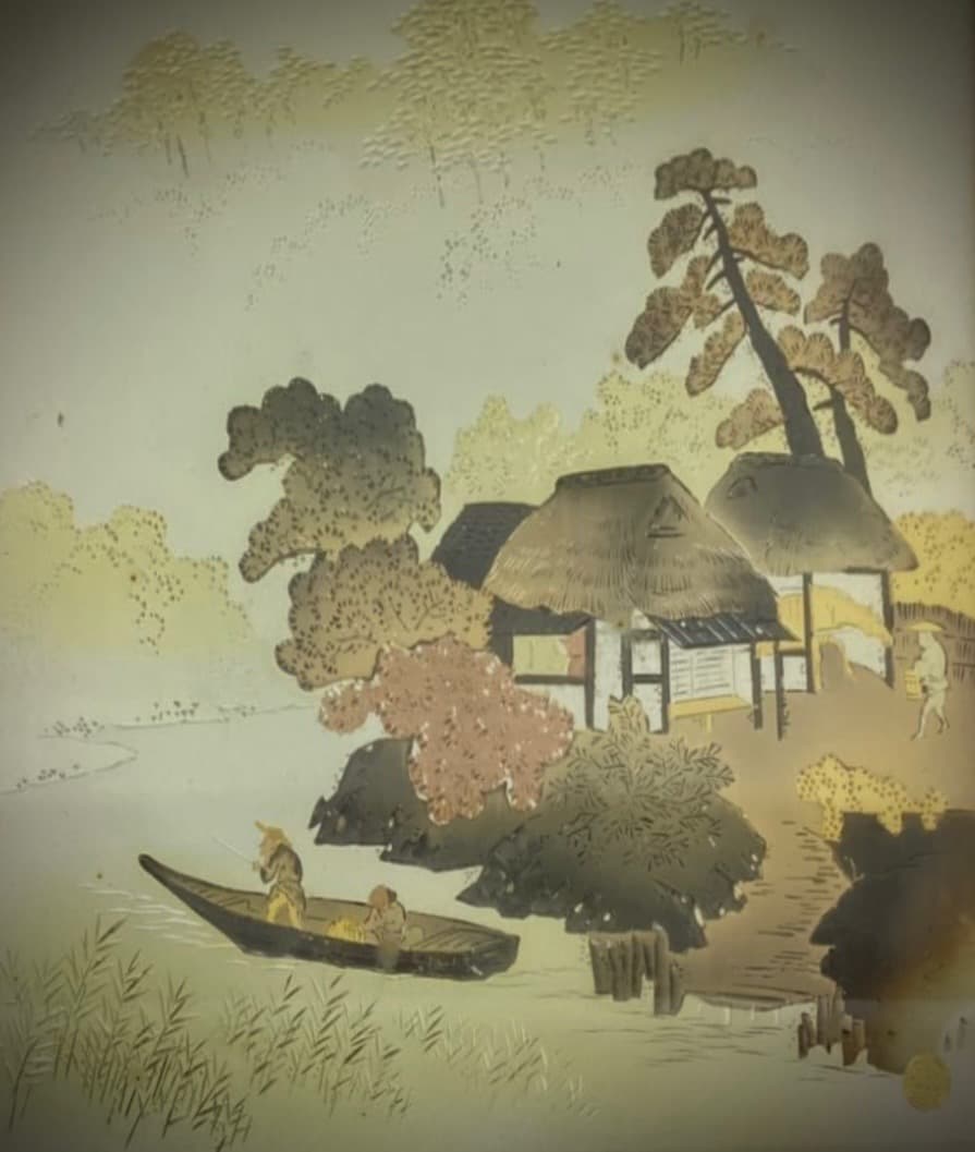 絵画 彫金画 光亭刻 / サイズ 横幅42cm 縦44cm